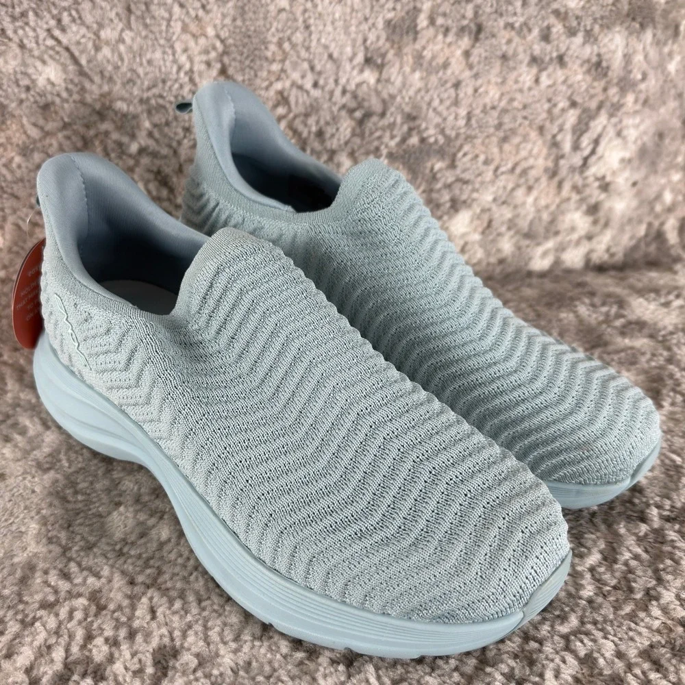 Easy Spirit Size 9.5W EMOVE Seeasypace8 Knit Slip On Walking Shoes Blue Women